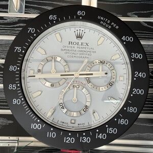 DAYTONA Cosmograph Wall Clock Black Panda bezel insert and White face dial🔥